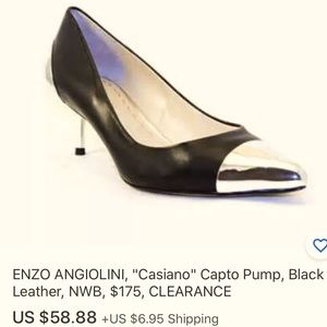 ISO: Enzo Angiolini Casiano Cap Toe Pump Heels